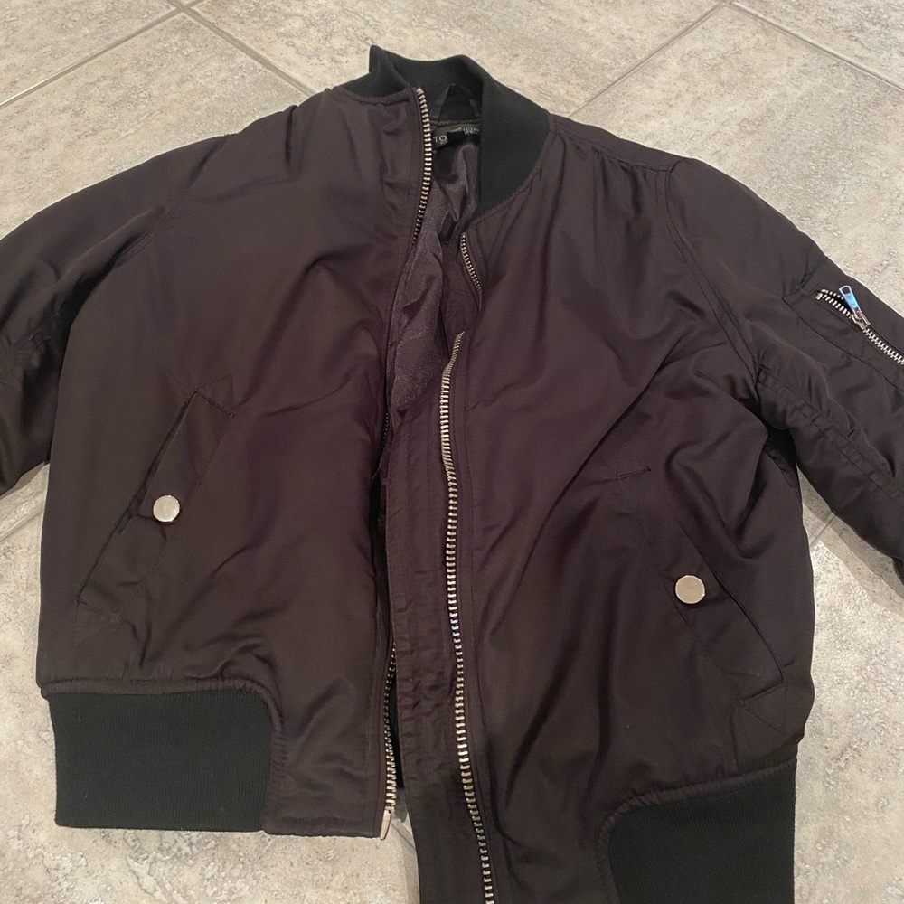 Topshop Black Classic Bomber jacket US4